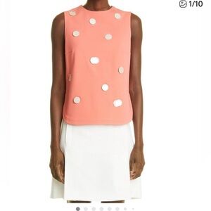 Arkis punto top- Trendy Women's Sleeveless Top with Mirror